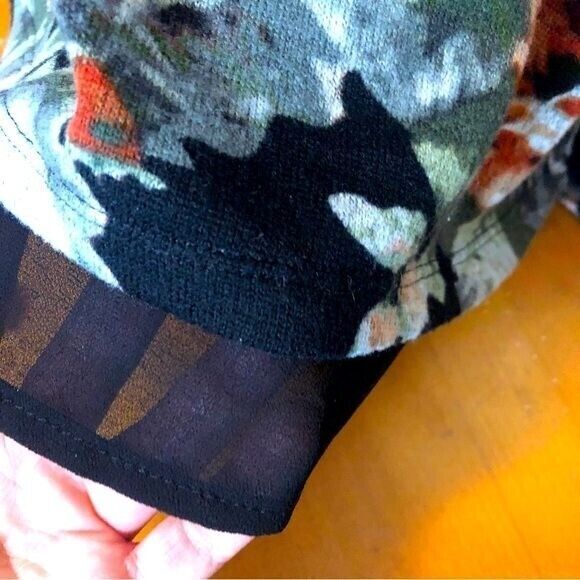 Bobeau Womens Large Black Multicolor Floral Knit Tie Knit Back w/ Sheer Sweater - Picture 5 of 15